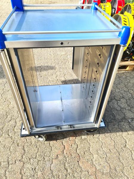 Preview: Edelstahlschrank 4-t?rig Transportwagen Rollwagen Messewagen (ESS001)