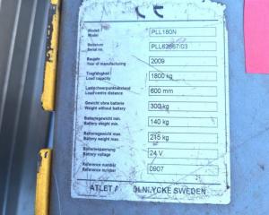 Elektrohubwagen ATLET PICCOLO PLL 180N an Bastler