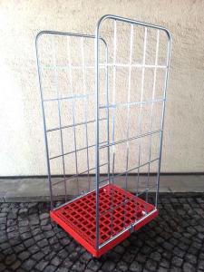 Preview: ROLLWAGEN Höhe 183cm ROLLBEHÄLTER MÖBELWAGEN UMZUGSWAGEN GITTERWAGEN (RW-2183neu)