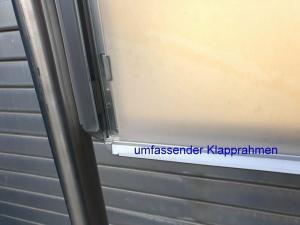 WERBESCHILD EDELSTAHL PRÄSENTER KLAPPRAHMEN BELEUCHTUNG SCHILD
