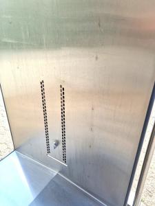 Edelstahlschrank 4-t?rig Transportwagen Rollwagen Messewagen (ESS001)