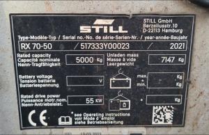 STILL Frontstapler RX 70-50 Gabelstapler Bj. 2021 (80)