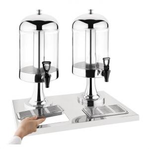 Preview: OLYMPIA GETRÄNKESPENDER 2x6,5 Ltr. EDELSTAHL DISPENSER (AJ184)