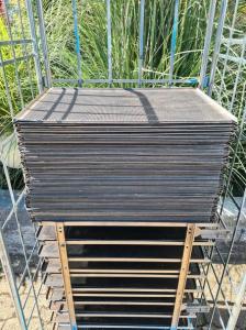 80 Backbleche 60x40cm Backofenbleche + Transportwagen Rollwagen (BB200)