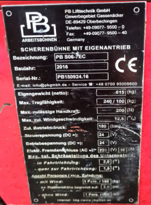 Scherenhubb?hne Montageb?hne Arbeitsb?hne H 250 cm