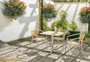 Preview: 4 Stck. ALUMINIUMSTUHL KLAPPBAR STAPELBAR (AU421)