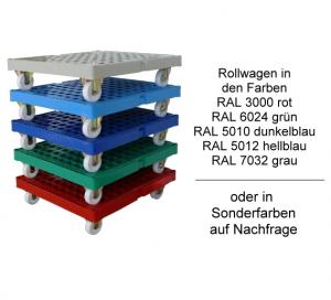 Preview: ROLLWAGEN 3-seitig blau verzinkt 185 cm blau (RW-3185bvz)