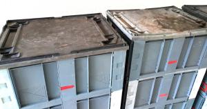 Preview: 3 Stck. Rollwagen Transportwagen 800x600 mm einschl. Deckel