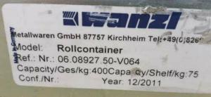 Preview: ROLLBEHÄLTER ROLLWAGEN 5-seitig ANTIDIEBSTAHLBEHÄLTER NESTBAR Artikel-Nr. RW-ADB_5180g