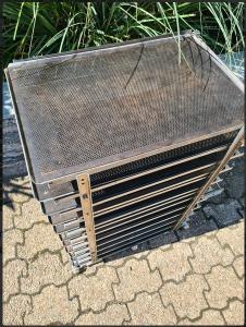 80 Backbleche 60x40cm Backofenbleche + Transportwagen Rollwagen (BB200)