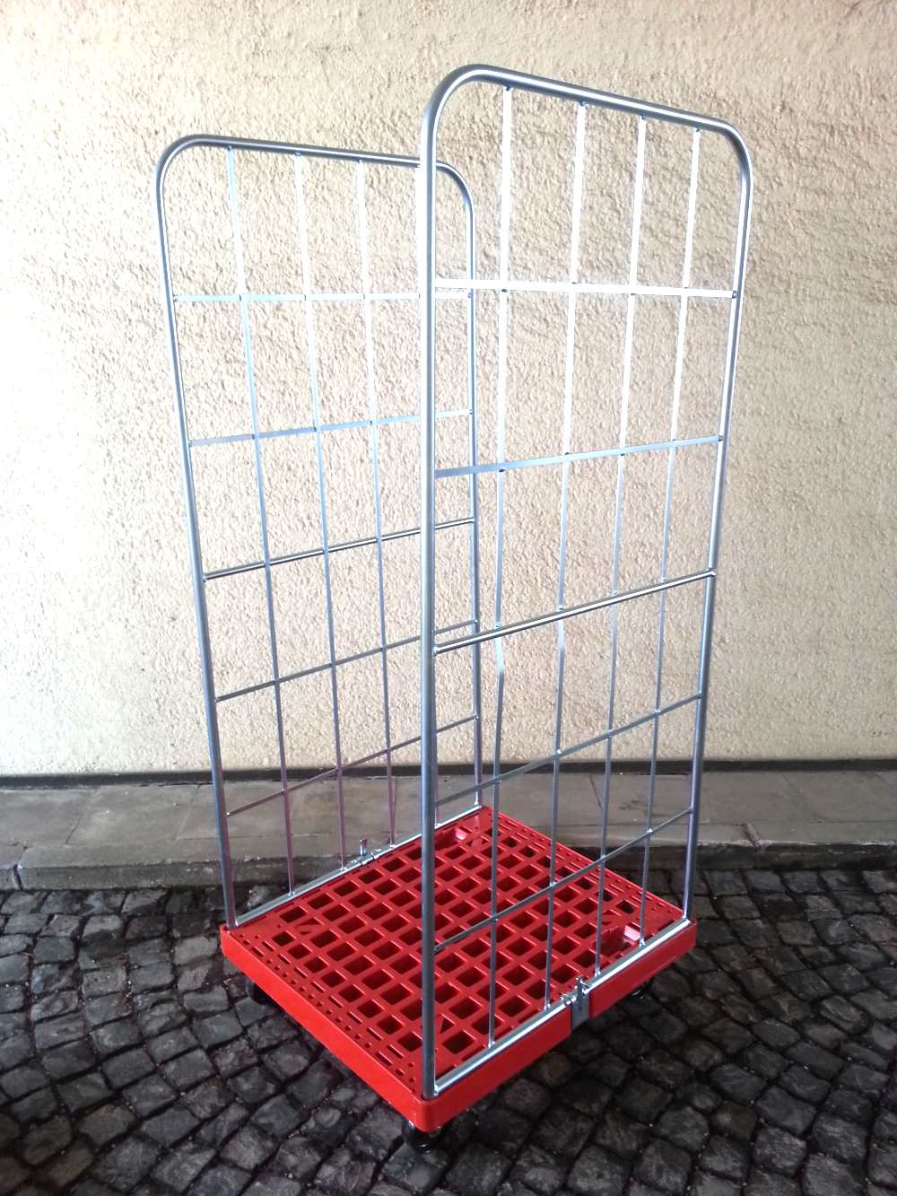 ROLLWAGEN 68cm ROLLBEHÄLTER MÖBELWAGEN UMZUGSWAGEN GITTERWAGEN in