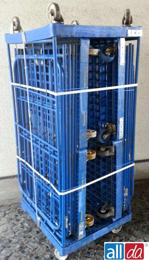 Allda.eu - Rollbehälter 12 Stück Rollwagen 155Cm 2-Seitig (Rw-2155.12)