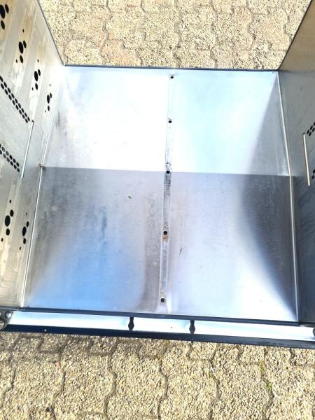 Edelstahlschrank 4-t?rig Transportwagen Rollwagen Messewagen (ESS001)