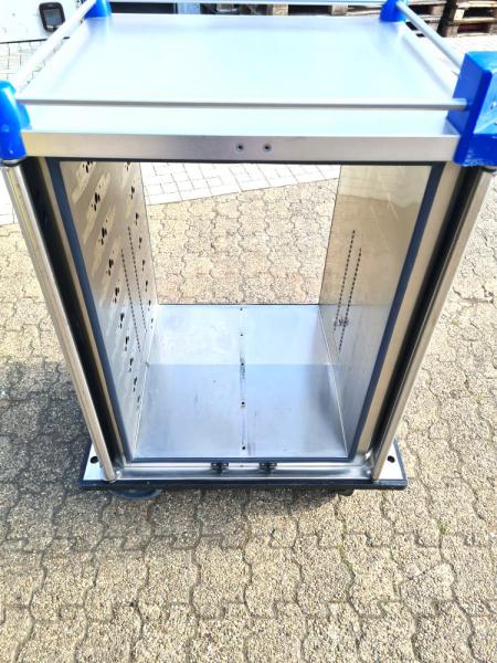 Edelstahlschrank 4-t?rig Transportwagen Rollwagen Messewagen (ESS001)