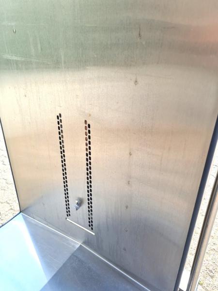 Edelstahlschrank 4-t?rig Transportwagen Rollwagen Messewagen (ESS001)