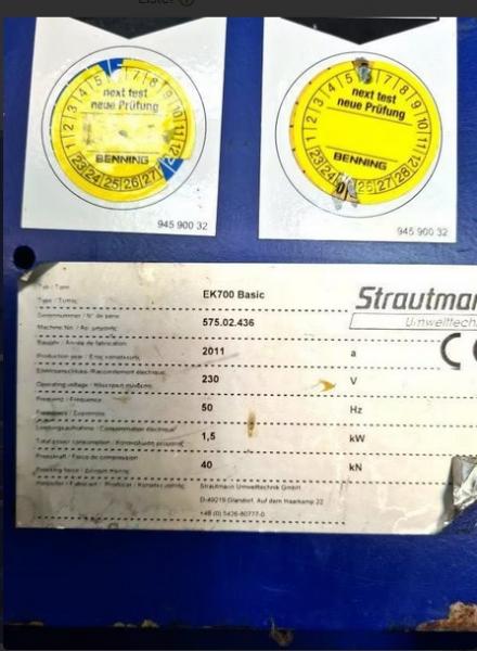 Papierpresse Strautmann EK700 Basic Presse Folienpresse