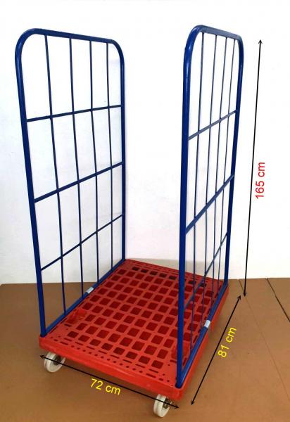 ROLLWAGEN 3-seitig 155cm ROLLBEHÄLTER ROLLTAINER TRANSPORTWAGEN (RW-3155blau ROLLWAGEN 3-seitig 155cm ROLLBEHÄLTER ROLLTAINER TRANSPORTWAGEN (RW-3155blau